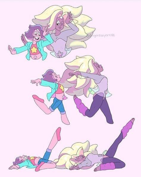 Fusion Steven Universe, Drawing Thinking, Pearl And Steven, Crystal Jeans, Steven Universe Fusion, Cristal Gems, Steven Universe Ships, Crystal Gems Steven Universe, Dancing Together