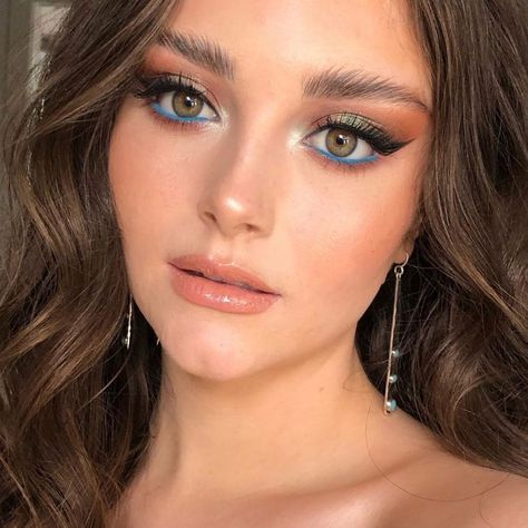 Blue Waterline, Anastasia Soare, Blue Liner, Blue Eyeliner, Makeup Eye Looks, Cosmetics Brands, Anastasia Beverly Hills, Maquillaje De Ojos, Beverly Hills