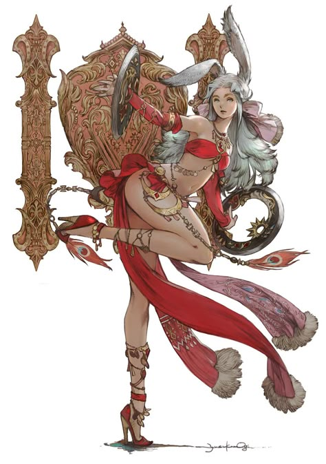 Dancer Job Art from Final Fantasy XIV: Shadowbringers #art #artwork #gaming #videogames #gamer #gameart #conceptart #illustration Viera Final Fantasy, Final Fantasy Xii, Final Fantasy Artwork, Dancers Art, Final Fantasy X, Final Fantasy Art, 다크 판타지, Final Fantasy Xiv, Arte Fantasy