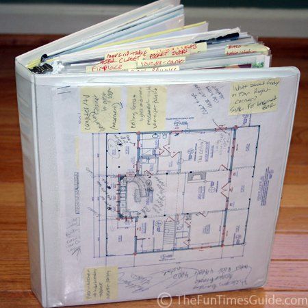 My idea notebook - see how I put together this 3-ring binder filled with My Dream Home designs, decor, and building info. Diy Home Building Ideas, Home Building Ideas, Decor Notebook, Idea Notebook, Design Document, Home Binder, Rustic Home Interiors, Home Building Tips, Interior Design Rustic