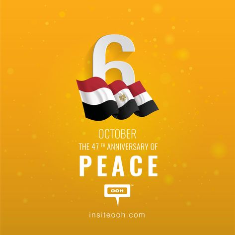 Every year we celebrate our steps to making peace. Happy 6th of October victory. #InsiteOOH #Egypts_OOH_Reference 🇪🇬 #Stay_Tuned 🤙 6 October Egypt Design Social Media, 6th October Victory Egypt, 6th Of October Egypt, 6 October Egypt Design, 6 October Egypt, Egypt Design, 6th October, Creative Poster, Make Peace