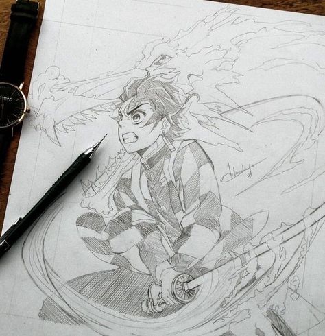 Tanjiro Pencil Sketch, Tanjiro Art Drawing, Tanjiro Drawing Sketch, Demon Slayer Sketch Tanjiro, Demon Slayer Tanjiro Drawing, Tanjiro Kamado Sketch, Superman Art Drawing, Tanjiro Sketch, Demon Slayer Sketch