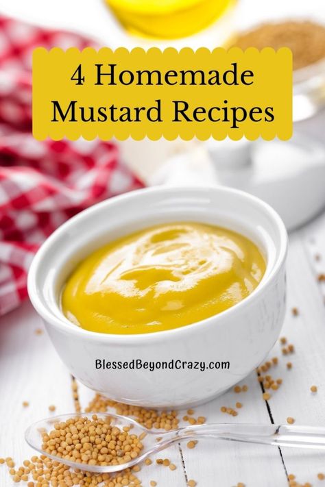 Home Made Mustard Recipe, Spicy Mustard Recipe, Beer Mustard Recipe, Touchdown Chili, Mustard Recipes, Beer Mustard, Honey Mustard Recipes, Mustard Bbq Sauce, Homemade Mustard