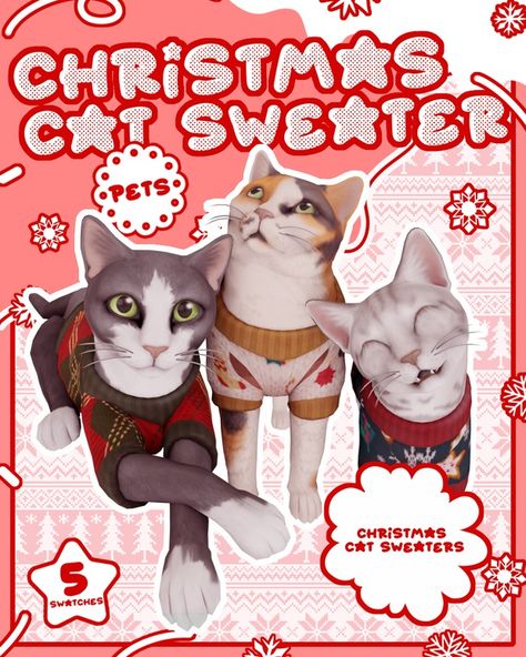 Ts4 Animal Cc, Sims 4 Xmas Cc, Sims 4 Cc Pets Clothes, Cat Sims 4 Cc, Sims 4 Pet Cc Clothes, Sims 4 Cats And Dogs Cc, Sims 4 Dog Cc, Sims 4 Cat Cc, Sims 4 Pet Cc