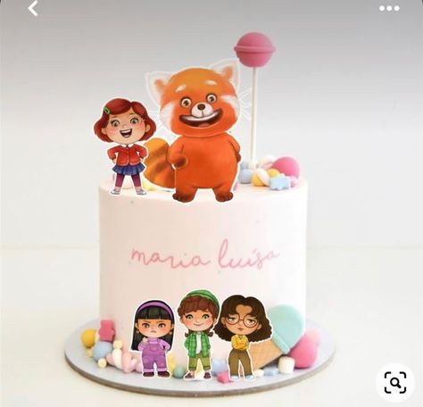 Turning Red Cake Ideas Birthdays, Red Disney Party, Red Panda Cake Ideas, Turning Red Cake Topper, Red Panda Cake, Turning Red Cake, Turning Red Birthday Party, Red Party Ideas, Aaliyah Birthday