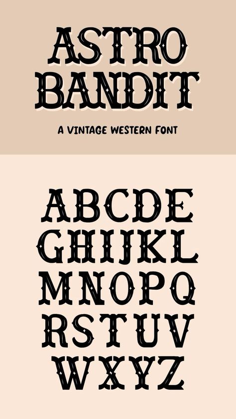 Fonts For Designers Western Fonts Alphabet, Old Western Font, Western Lettering Fonts, Western Font Tattoo, Rustic Fonts Alphabet, Western Font Alphabet, Vintage Typography Alphabet, Western Typeface, Free School Fonts