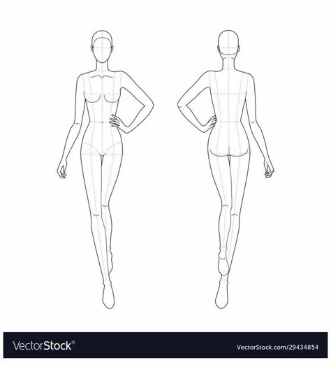 Fashion Sketch Template, Fashion Illustration Template, Fashion Figure Templates, Illustration Poses, Fashion Illustration Poses, Fashion Design Template, Fashion Walk, Fashion Illustrations Techniques, Fashion Drawing Sketches