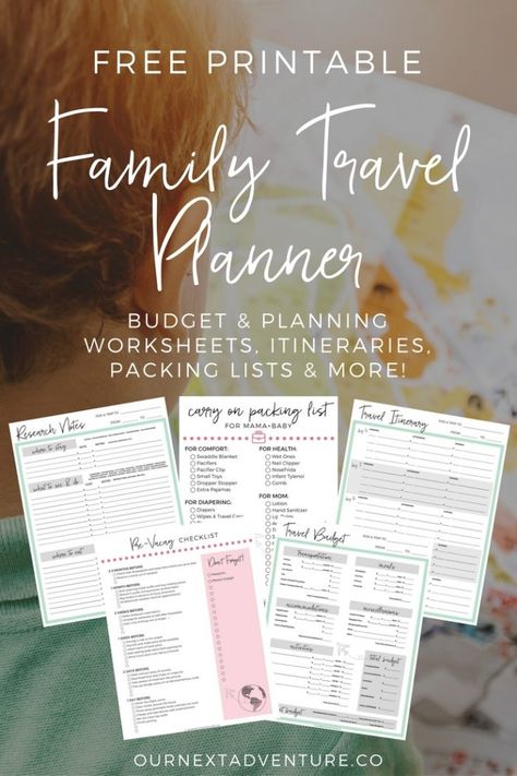 Vacation Checklist, Travel Printables, Budget Vacation, Packing List For Vacation, Travel Budget, Itinerary Template, Trip Planner, Printable Checklist, Kids Vacation