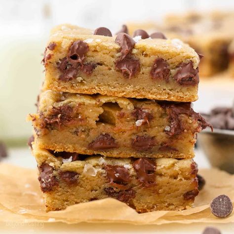 Caramel Chocolate Chip Cookie Bars, Caramel Chocolate Chip Cookie, Caramel Chocolate Chip Cookies, Chocolate Chip Blondies, Caramel Bits, Chocolate Chip Bars, Country Cook, Chocolate Chip Cookie Bars, The Country Cook