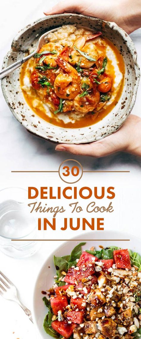 30 Delicious Things To Cook In June June Recipes, Heinz Baked Beans, Things To Cook, Tofu Breakfast, Vegetable Kabobs, Bbq Chicken Breast, Leftover Rotisserie Chicken, Vegetable Pasta, Spring Vegetables