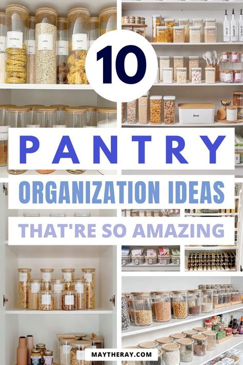 Want to know how to organize the perfect pantry?! Check out these great pantry organization ideas for your kitchen Kitchen Pantry Organization Ideas, Apartment Pantry, Organizing Your Pantry, Kitchen Pantry Organization, Open Pantry, Beautiful Pantry, Pantry Organization Ideas, Small Pantry Organization, Perfect Pantry