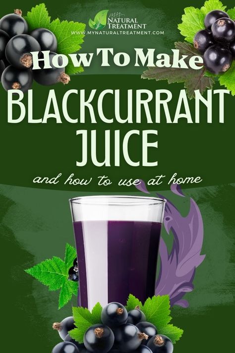 How to Make Blackcurrant Juice and Use at Home #blackcurrant #currant #blackcurrantuses #blackcurrantbenefits #blackcurrantjuice #currantjuice #blackcurrantmedicine #currantuses Black Currant Juice, Fruit Health Benefits, Fruit Benefits, Juice Recipe, Black Currant, Black Currants, Health Conditions, Natural Treatments, Juicing Recipes