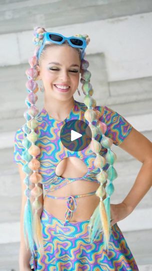 10K views · 1.6K reactions | RAVE / FESTIVAL hair tutorial - this is such an easy one 🥰🌈 For the hair on my most recent reel- instead of braiding leave it all out and use a piece of hair to wrap and cover the hair tye   #hairtutorial   #rave #raveoutfit #ravehair #festivaloutfit #festival #festivalclothing #ravegirl #festivalfashion #festivalfashion #ravebraids #ravehairstyle #ravehairtutorial | Festival & Rave Clothing | truecoloursssz · Original audio Hair Tye, Festival Hair Tutorial, Rave Hairstyles, Rave Braids, Rave Hair, Rave Girl, Rave Clothing, 10k Views, Festival Hair