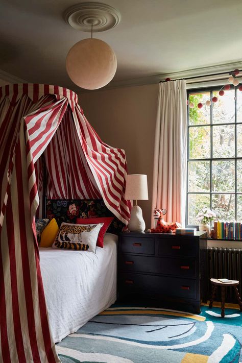 Heneage Street | A Georgian Family Home by Studio Ashby | 1stDibs Studio Ashby, Tent Bed, Bespoke Beds, Whimsical Nursery, Bed Tent, Bed Canopy, Canopy Bed, Big Girl Rooms, Nursery Design