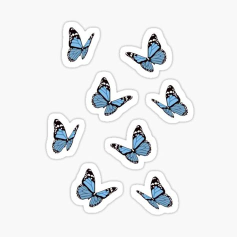 Pegatinas: Aesthetic | Redbubble Butterflies Stickers, Stickers Cool, Preppy Stickers, Homemade Stickers, Cute Laptop Stickers, Bubble Stickers, Iphone Case Stickers, Tumblr Stickers, Scrapbook Stickers Printable