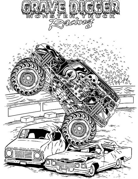 Monster Jam Grave Digger Coloring Pages : Color Luna Monster Truck Drawing, Grave Digger Monster Truck, Big Monster Trucks, Monster Truck Racing, Monster Truck Theme, Monster Truck Coloring Pages, Monster Pictures, Monster Car, Monster Coloring Pages