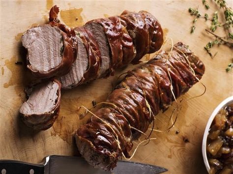 Check out Ina Garten's easy make-ahed herbed pork tenderloins with a simple homemade apple chutney Pork Saltimbocca, Best Fall Recipes, Apple Pork Tenderloin, Pork Tenderloins, Barefoot Contessa Recipes, Apple Chutney, Pork Fillet, Ina Garten Recipes, Barefoot Contessa