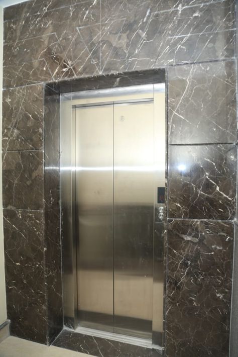 Lift Front Wall Design, Lift Wall, Otis Elevator, Blue Bedroom Walls, Elevator Interior, Front Wall Design, Elevator Design, Interior Columns, Latest House Designs