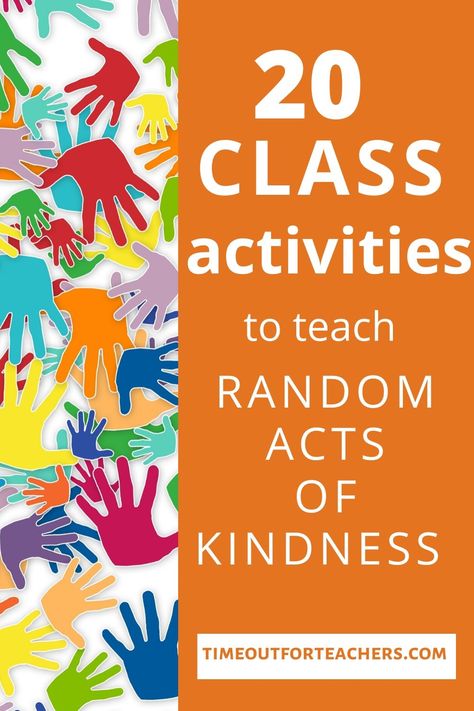 Kindness Party Classroom, Encouraging Kindness In The Classroom, Kindness Middle School, Random Acts Of Kindness Week At School, Kindness Counts Activities, Random Act Of Kindness Ideas For School, School Kindness Project, High School Kindness Activities, Kindness Assembly Ideas