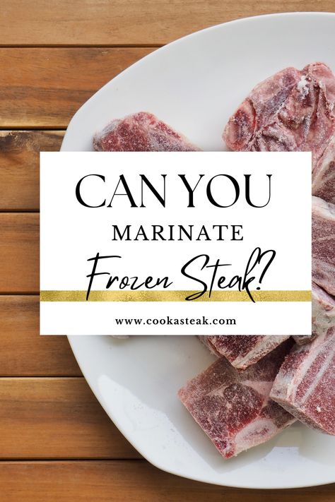 Discover the culinary magic of marinating frozen steak with this in-depth article. Learn how to tenderize and add flavor to your still-frozen cut of meat for a delicious meal. Cook Frozen Steak, Marinated Steak Recipes, Freezing Meat, Frozen Steak, Culinary Techniques, Frozen Meat, Marinated Steak, Flank Steak, How To Cook Steak