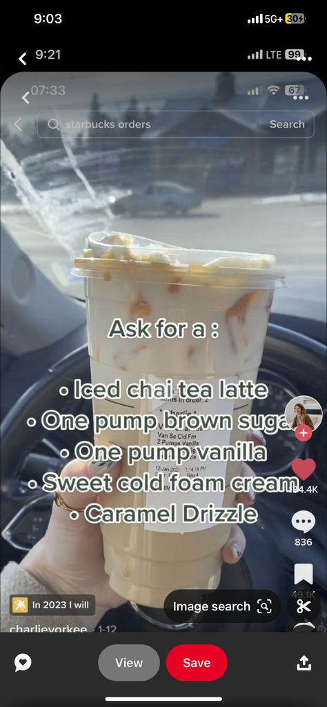 Iced Chai Latte Starbucks, Chai Tea Starbucks, Starbucks Drink Orders, Chai Tea Latte Starbucks, Iced Chai Tea Latte, Iced Chai Tea, Starbucks Secret Menu Recipes, Homemade Recipe Books, Starbucks Vanilla