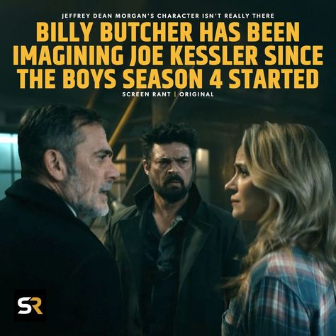 #TheBoys season 4 delivers a brilliant twist when it comes to Joe Kessler. Butcher has been imagining his old friend the entire time & he's the only one who can see or hear him. He's a creation of Butcher's mind & a representation of his inner conflict. 🤯 Joe Kessler, Inner Conflict, Guilty Conscience, Closer Movie, Mother Milk, Jeffrey Dean, Jeffrey Dean Morgan, Review Games, Episode 5