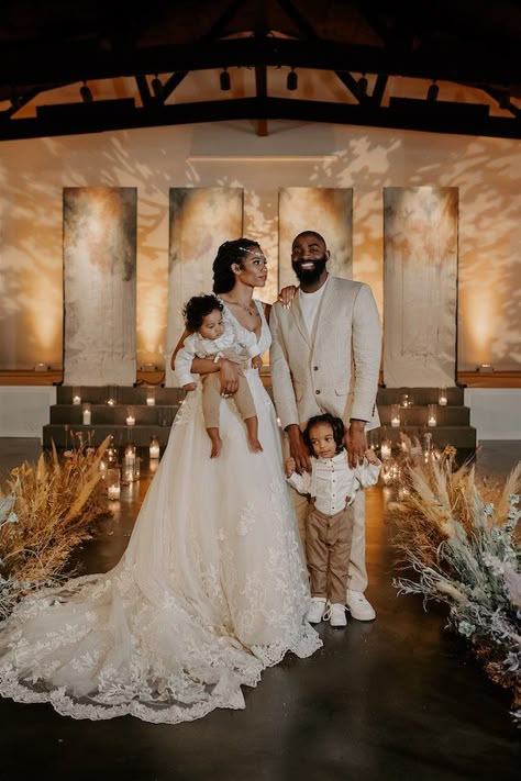 Modern Bohemian Vow Renewal in Joshua, Texas | The Perfect Palette Intimate Vow Renewal, Black People Weddings, Earth Tone Wedding, Vow Renewal Ceremony, Black Bride, Wedding Goals, Vow Renewal, Beautiful Family, Black Wedding