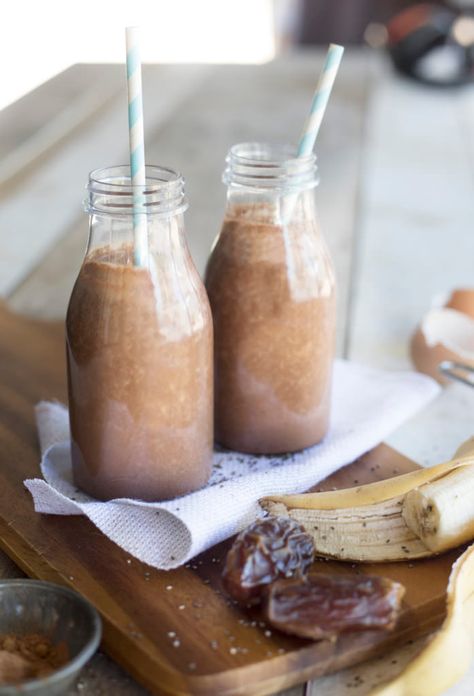 Healthy Easy Recipe, Yacon Syrup, Milkshake Smoothie, Revlon Cosmetics, Breakfast Shakes, Smoothie Bar, Veggie Meals, Smoothie Packs, Chocolate Shake