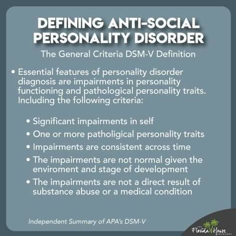 Anti Social Personality Disorder, Anti Social Personality, Social Personality, Dsm V, Psychology Notes, Antisocial Personality, Dsm 5, Mental Disorders, Personality Disorder