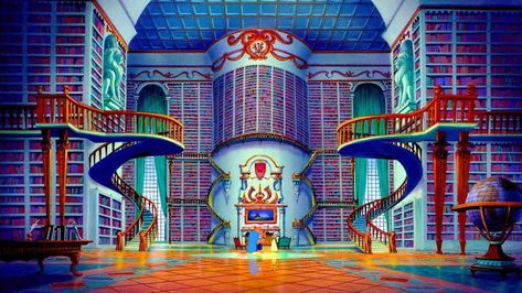 Beauty and the Beast Library Belle Library, Ron Y Hermione, Home Library Design Ideas, Tom Berenger, Beast's Castle, Library Week, Mark Of Athena, Dream Library, Home Library Design