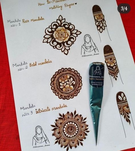 Beginners Mehndi Design, Mehandi Designs For Practice, Mandala Designs Mehendi, Mandala Design Mehendi, Mandala Mehndi Design Simple, Mehndi Practice Designs, Mandala Mehandi Designs, Basic Mehndi Designs For Beginners, Mandala Mehndi Designs