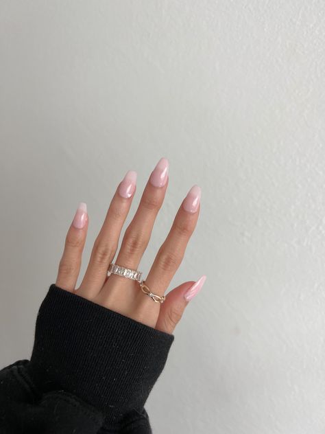 photo of girl’s hand with a gel x manicure (neutral pink with a white heart) Nail Design Neutral, Nail Inspiration Simple, Pink Nails Simple, Gel X Nail Designs, Simple French Manicure, Nail Designs Pink, Simple Nail Design, Tip Manicure, Neutral Nails Acrylic