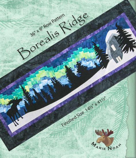 Northern Lights Quilt Pattern, Northern Lights Quilt, Northern Lights Quilts, Row Quilts, Fusible Applique, Bargello Quilts, Landscape Art Quilts, Row Quilt, Fairbanks Alaska