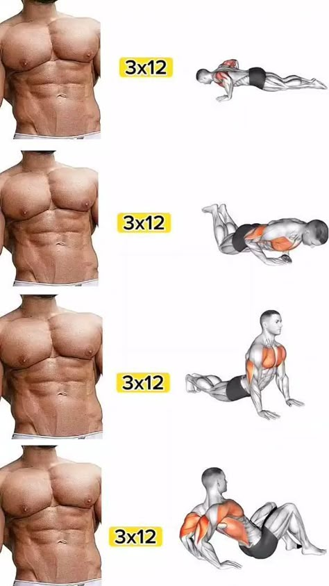 Chest Workout At Home, Gym Workout Guide, Sixpack Workout, Bodybuilding Workout Plan, Abs And Cardio Workout, Effective Workout Routines, Home Exercise Routines, Chest Workouts, Chest Workout