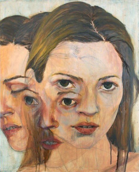 Lucian Freud - Kate Moss portrait Lucian Freud Kate Moss, Christine Wu, Alevel Art, Lucian Freud, Sigmund Freud, Gcse Art, Arte Inspo, Two Faces, A Level Art