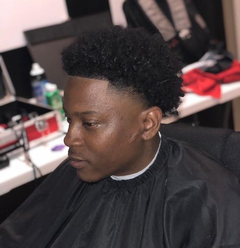 Afro Temp Fade, Temp Fade, Temp Fade Black Men, Black Male Taper Fade, Black Man High Fade, All Around Taper Fade Black Men, High Top Afro Fade, Types Of Fades, Temp Fade Haircut