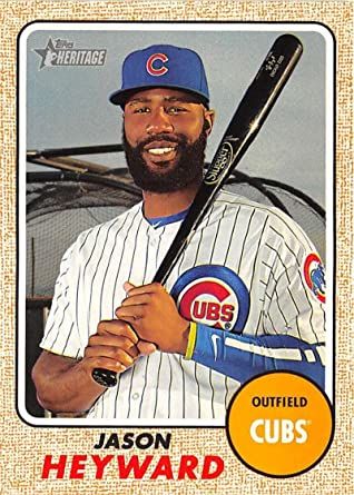 Amazon.com: 2017 Topps Heritage #166 Jason Heyward Chicago Cubs Baseball Card: Collectibles & Fine Art Chicago Baseball, Chicago Cubs Baseball, Cubs Baseball, Baseball Card, Cubbies, Chicago Cubs, Mlb, Chicago, Baseball Cards