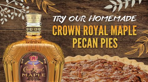 After spending an hour or so devouring plate after plate of Thanksgiving dinner, there’s no physiological reason you should have room for dessert, but let’s be real – most of Pecan Pie Made With Crown Royal, Maple Crown Royal Recipes, Crown Royal Pecan Pie, Maple Pecan Pie With Crown Royal, Crown Royal Pecan Pie Recipe, Brandy Butter Recipe, Crown Royal Recipes, Christmas Floats, Pecan Pie Tarts