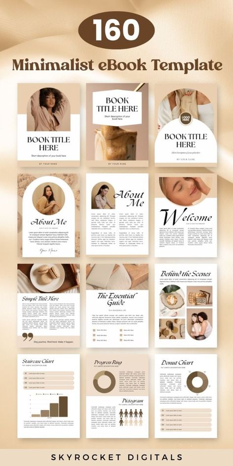 Editable Minimalist eBook Template

Create stunning eBooks with this easy-to-use template. Includes 100% customizable layouts, fonts, and colors. Perfect for any type of eBook. #ebooktemplate #ebookdesign . #Workbook_Design_Layout #Course_Template #Ebook_Template_Design #Digital_Workbook Workbook Design Layout, Ebook Designs Layout, Ebook Design Layout, Workbook Layout, Digital Marketing Books, Ebook Layout, Course Template, Ebook Template Design, Digital Workbook