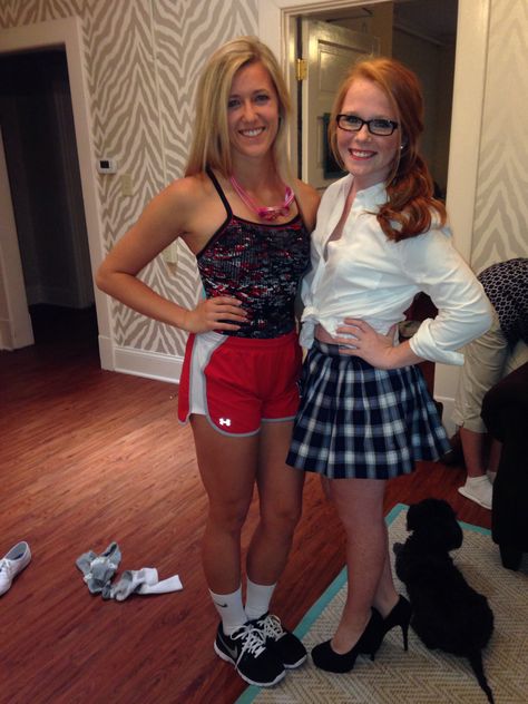 Athletes vs. Mathletes Date Party-I HAVE THAT SUIT! Mathletes Vs Athletes Outfits, Mathlete Vs Athlete Costume, Mathletes Vs Athletes, Athlete Costume, Dress Up Day, Garden Party Dress, Spirit Week, Opposites Attract, Alpha Phi