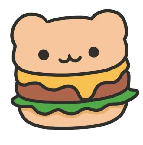 Mini Kawaii Drawings, Cute Cartoon Drawings Kawaii Easy, Paper Squishy Ideas Easy, Cute Drawing Ideas Easy Kawaii Cartoon, Simple Kawaii Drawings, Cute Food Drawings Easy, Cute Zeichnungen, Cute Food Drawings Kawaii, Food Drawing Easy