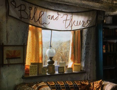 Bill & Fleur banner from DH1 Bill And Fleur Wedding Aesthetic, Harry Potter Bill And Fleur Wedding, Bill And Fleur Aesthetic, Weasley Wedding Aesthetic, Bill And Fleur Wedding, Fleur And Bill, Waffley Wedded, Weasley Wedding, Bill And Fleur