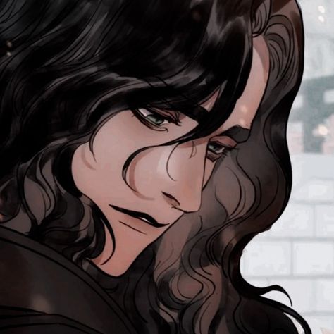 Viktor Long Hair, Librarian Oc Male, Male Character Black Hair, Male Character Long Hair, Long Hair Male Oc, Long Hair Male Character Design, Black Hair Male Character Art, The Tainted Half, Black Hair Green Eyes