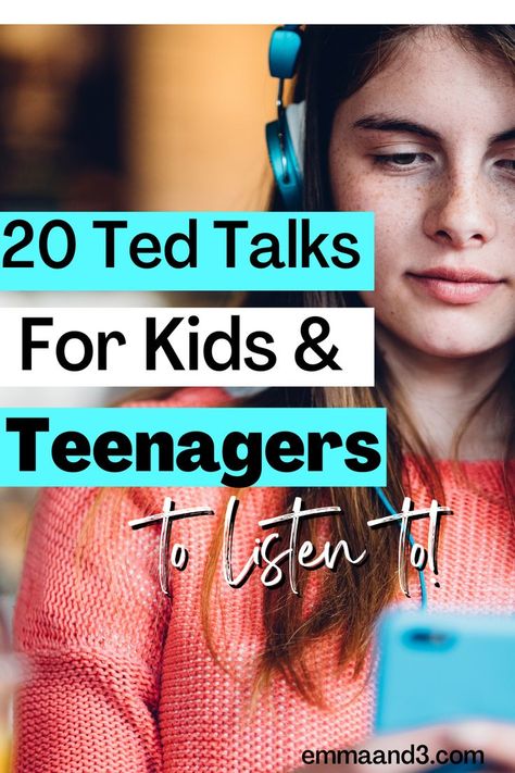 Ted Talks For Middle School Students, Ted Talks For High School Students, Positive Podcasts, Ted Talks For Kids, Top Ted Talks, Raising Grandchildren, Free Learning Websites, Best Ted Talks, Best Parenting Books