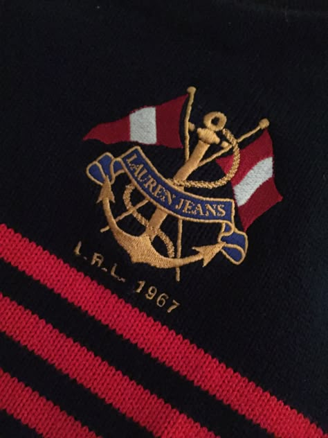 Emblem Embroidery, Tommy Hilfiger Polo Shirt, Clothing Brand Logos, Preppy Mens Fashion, Sailing Outfit, S Monogram, Embroidery Designs Fashion, Clothing Patches, Badge Design