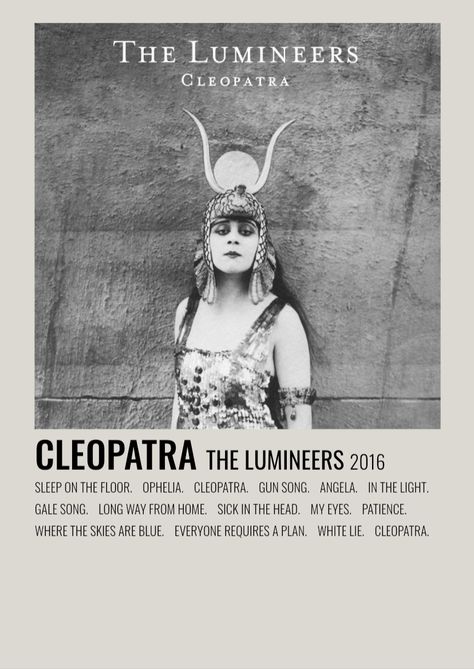 album polaroid for cleopatra by the lumineers, this is the deluxe version Album Polaroid Poster, Minimalist Music, Music Poster Ideas, Vintage Music Posters, Poster Bedroom, Film Posters Minimalist, The Lumineers, Music Collage, Music Poster Design