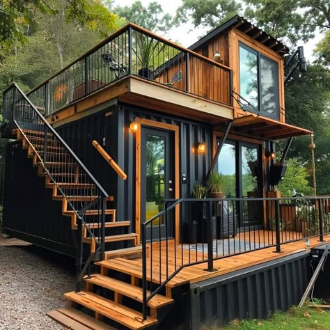 Chase Furniture, Shipping Container Home Designs, Storage Container Homes, Shipping Container House Plans, Modern Small House Design, Best Tiny House, Shipping Container Home, Container Houses, Container House Plans