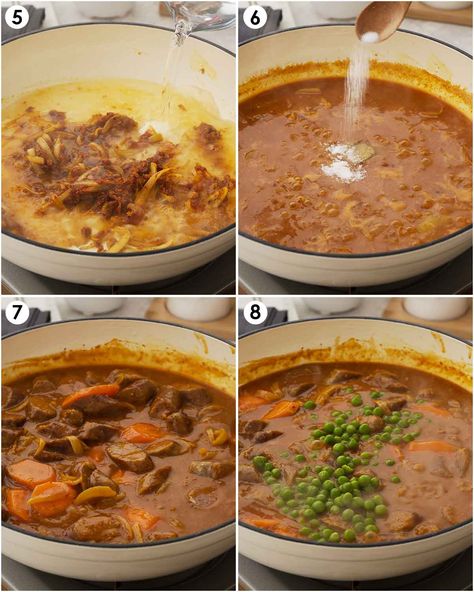 Easy Sausage Curry ( Curried Sausages ) Sausage Curry, Curried Sausages, Comfort Dinner, Vegetable Stock Cubes, Madras Curry, Beef Sausage, Curry Dishes, Comfort Dishes, Grilled Asparagus