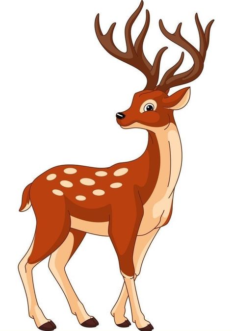 Deer Head Outline, Deer Outline, Cow Cartoon Images, Deer Drawings, Rabbit In A Hat, Head Outline, Mermaid Vector, Flamingo Vector, Deer Vector