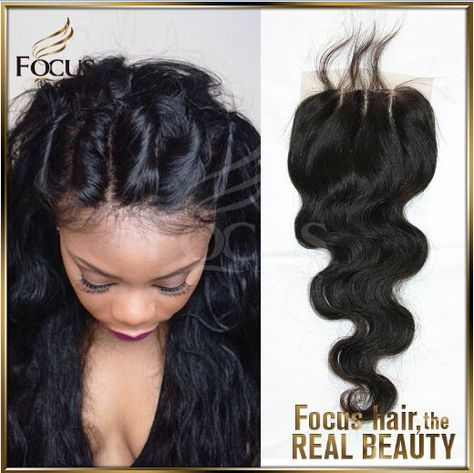 Human Hair Pieces, Sew In Hairstyles, Brazilian Hair Bundles, Hair Extensions Best, Hair Closure, Brazilian Body Wave, Middle Part, Bleached Hair, Straight Human Hair